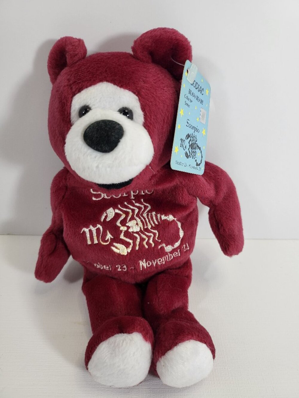 Vintage 1999 Mystical Treasures Scorpio Zodiac Bear - LOW SERIAL #00696 NWT